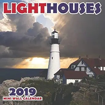 lighthouses 2019 mini wall calendar 1st edition wall craft calendars 1642523844, 978-1642523843