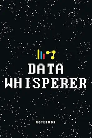 data whisperer notebook gift for computer data science related people funny humorous work notebook for