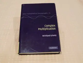 complex multiplication 1st edition reinhard schertz 0521766680, 978-0521766685