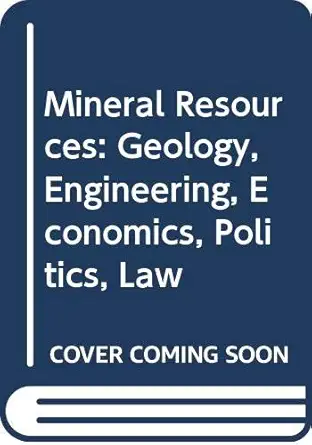 mineral resources 1st edition peter t flawn 0471263303, 978-0471263302
