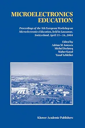 microelectronics education proceedings of the 5th european workshop on microelectronics education held in