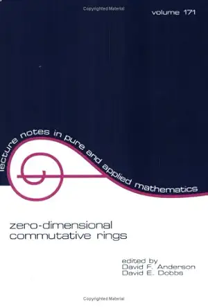 zero dimensional commutative rings 1st edition david f anderson ,david dobbs 0824796055, 978-0824796051