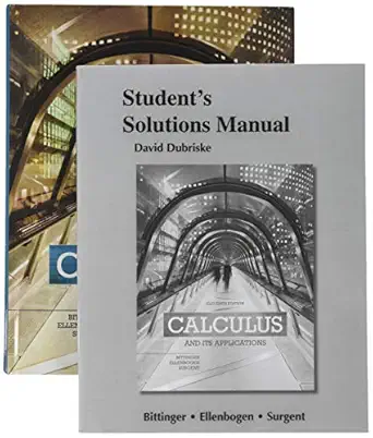calculus and its applications student solutions manual mylab math inside star sticker 1st edition marvin l