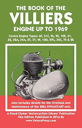 book of the villiers engine up to 1969 1st edition c grange ,floyd clymer ,velocepress 1588501345,