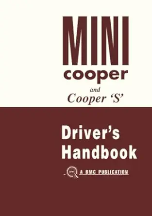 mini owners handbook mini cooper and cooper s mk 1 1st edition british motor corp ltd 1855200147,