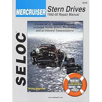 mercruiser stern drives 1992 2001 repair manual 1st edition seloc 0893300535, 978-0893300531