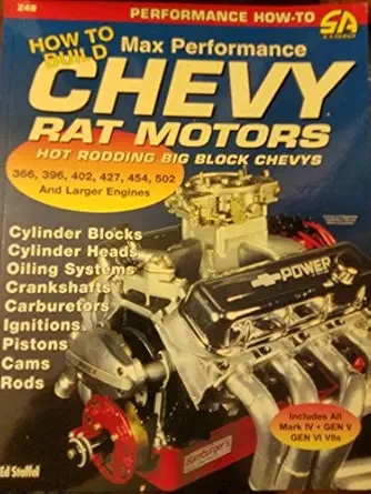 how to build max performance chevy rat motors hot rodding big block chevys 1st edition ed staffel ,john