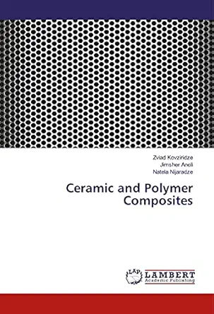 ceramic and polymer composites 1st edition zviad kovziridze ,jimsher aneli ,natela nijaradze 6202069848,