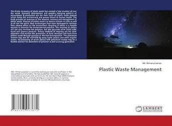 plastic waste management 1st edition md ahmaruzzaman 6203927678, 978-6203927672