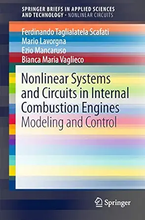 nonlinear systems and circuits in internal combustion engines modeling and control 1st edition ferdinando