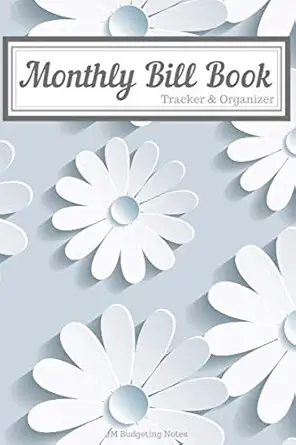 monthly bill book tracker and organizer 1st edition jm budgeting notes 1087171792, 978-1087171791
