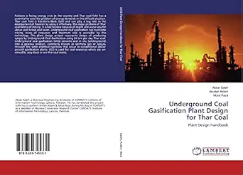underground coal gasification plant design for thar coal plant design handbook 1st edition absar saleh