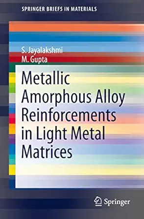 metallic amorphous alloy reinforcements in light metal matrices 1st edition s jayalakshmi ,m gupta