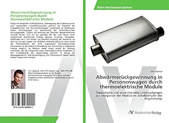 abwa rmera 1/4ckgewinnung in personenwagen durch thermoelektrische module theoretische und experimentelle