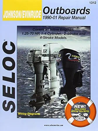 johnson/evinrude outboards all in line engines 2 4 stroke 1990 01 1st edition seloc 0893300527, 978-0893300524