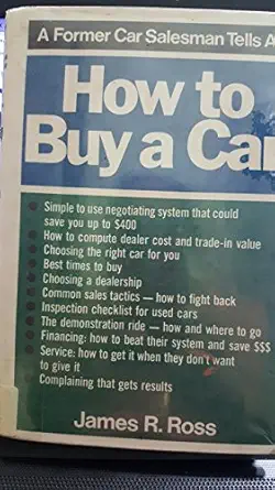 how to buy a car 1st edition james r ross 0312395485, 978-0312395483