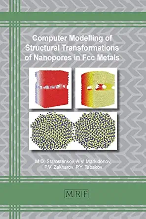computer modelling of structural transformations of nanopores in fcc metals 1st edition starostenkov m d ,a v