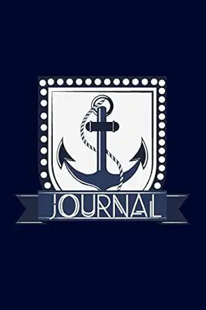 journal simple and elegant journal / notebook with anchor lined pages 1st edition klaski publish 1072288109,