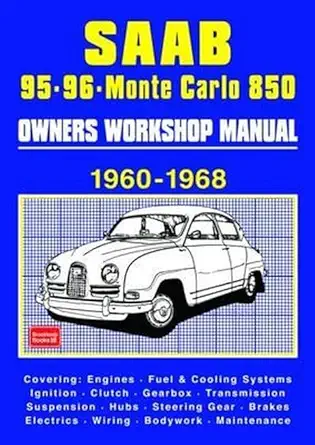 saab 95 96 monte carlo 850 1960 1968 owners workshop manual 1st edition autobooks ltd 1783180404,
