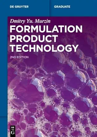 formulation product technology 1st edition dmitry yu murzin 3110788446, 978-3110788440