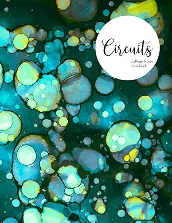 circuits college ruled notebook teal 1st edition vivid ink vault 1077103271, 978-1077103276