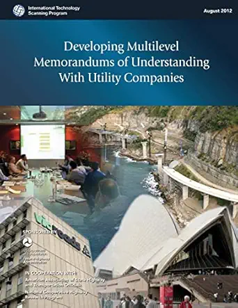 developing multilevel memorandums of understanding with utility companies 1st edition u s department of