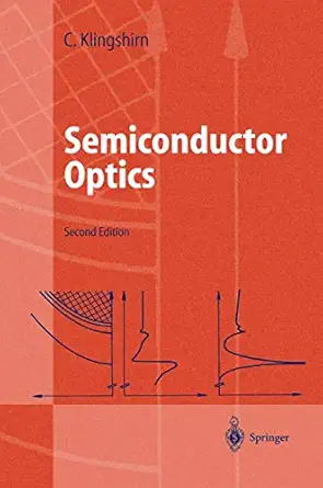 semiconductor optics 1st edition claus klingshirn 3540213287, 978-3540213284