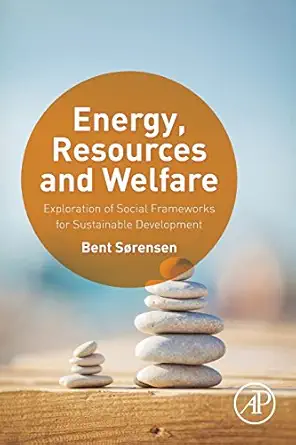 energy resources and welfare exploration of social frameworks for sustainable development 1st edition bent