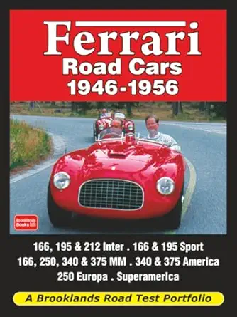 ferrari road cars 1946 1956 road test book 1st edition brooklands books ltd 1855208644, 978-1855208643