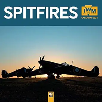 imperial war museums spitfires wall calendar 2024 1st edition flame tree studio 1804174246, 978-1804174241