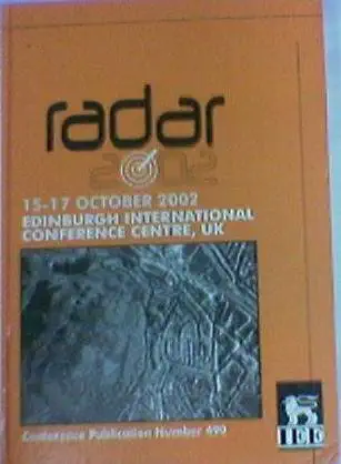 radar 2002 15 17 october 2002 1st edition scotland radar 0852967500, 978-0852967508