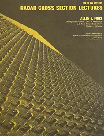 radar cross section lectures 1st edition allen e funs 0915928884, 978-0915928880