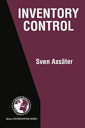 inventory control 1st edition sven axsa ter 0792377583, 978-0792377580