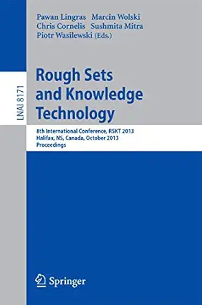 rough sets and knowledge technology 8th international conference rskt 2013 halifax ns canada october 11 14