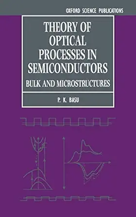 theory of optical processes in semiconductors bulk and microstructures 1st edition prasanta kumar basu