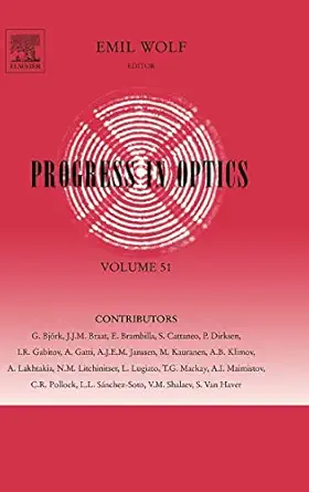 progress in optics 1st edition emil wolf 0444532110, 978-0444532114