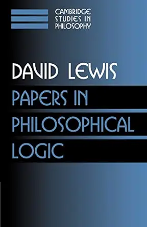 papers in philosophical logic volume 1 1st edition david k lewis 0521587883, 978-0521587884