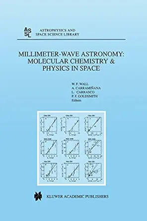 millimeter wave astronomy molecular chemistry and physics in space proceedings of the 1996 inaoe summer