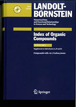 compounds with 1 to 7 carbon atoms 1st edition c bauhofer ,g peters 3540730818, 978-3540730811