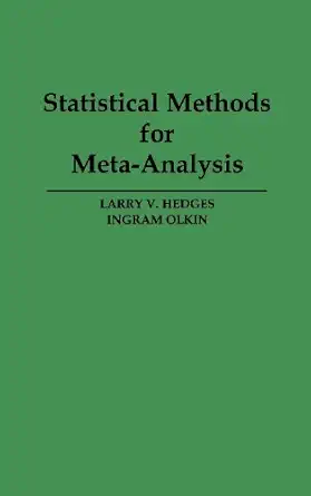 statistical methods for meta analysis 1st edition larry v hedges ,ingram olkin 0123363802, 978-0123363800