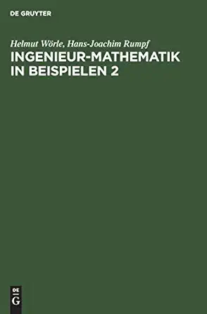 ingenieur mathematik in beispielen 2 analytische geometrie differentialrechnung 1st edition helmut wa rle