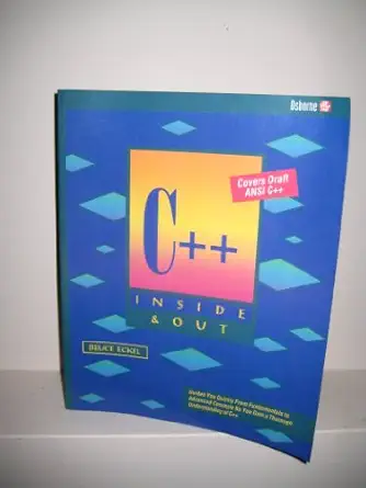 c++ inside and out/covers draft ansi c++ 1st edition bruce eckel 0078818095, 978-0078818097