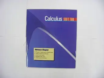 calculus advance chapter 3 1st edition soo t tan 0495561096, 978-0495561095