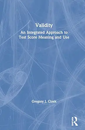 validity 1st edition gregory j cizek 0367261375, 978-0367261375