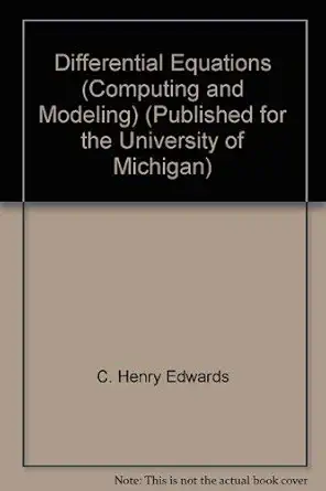differential equations 1st edition c henry edwards 0536745501, 978-0536745507