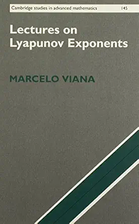lectures on lyapunov exponents 1st edition marcelo viana 1107081734, 978-1107081734