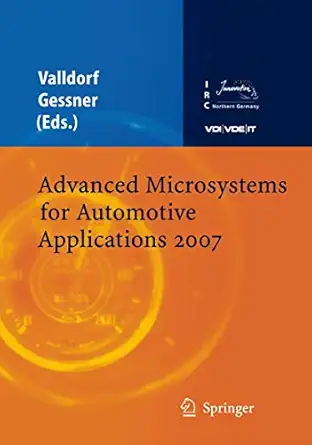 advanced microsystems for automotive applications 2007 1st edition ja 1/4rgen valldorf ,wolfgang gessner