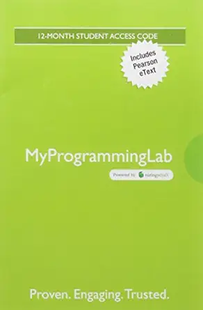 mylab programming with pearson etext standalone access card for building java programs a back to basics