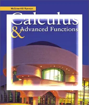 mcgraw hill ryerson calculus and advanced functions 1st edition chris dearling ,santo d\\\\\\\'agostino