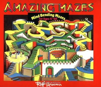 amazing mazes mind bending mazes for ages 6 60 1st edition rolf heimann 0816722013, 978-0816722013